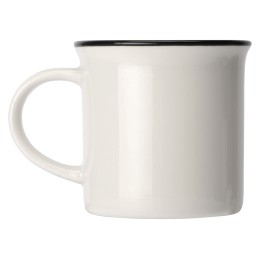 Кружка Countryside S с черным ободком, белая внутри, цветная снаружи, белый