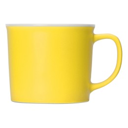 Матовая кружка Nancy 360 мл цветная снаружи, белая внутри, желтый