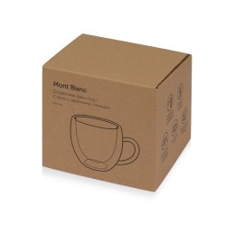 Кружка с двойными стенками «Mont Blanc» полукруглый, с ручкой 250 мл