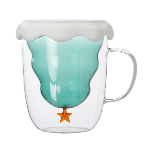 Кружка с двойными стенками с елочкой внутри "Winter Wonderland"