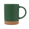Кружка 450 мл с пробковым дном "Корк & Бон", глубокий зеленый