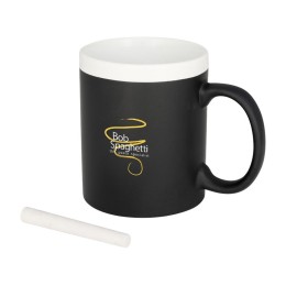 Кружка, на которой можно писать мелом, белый