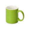 Матовая кружка Марко базовой формы, цветная снаружи, белая внутри, зеленое яблоко (P)