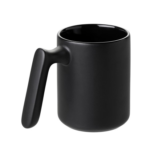 Кружка матовая с прямой ручкой "Axio", 360 мл, черный