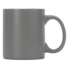 Матовая кружка Марко базовой формы, цветная снаружи, белая внутри, серый
