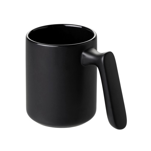 Кружка матовая с прямой ручкой "Axio", 360 мл, черный