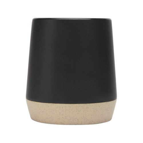 Dolce керамическая кружка объемом 300 мл с матовой отделкой, сплошной черный