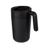 Кружка Nordia объемом 400 мл из переработанных материалов с двойными стенками, черный
