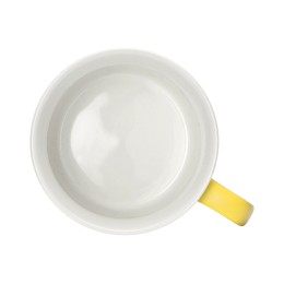 Матовая кружка Nancy 360 мл цветная снаружи, белая внутри, желтый