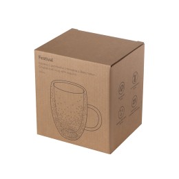 Кружка с двойными стенками с блестками, 360 мл, серебристый