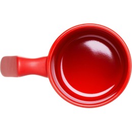 Кружка матовая с прямой ручкой "Axio", 360 мл, красный