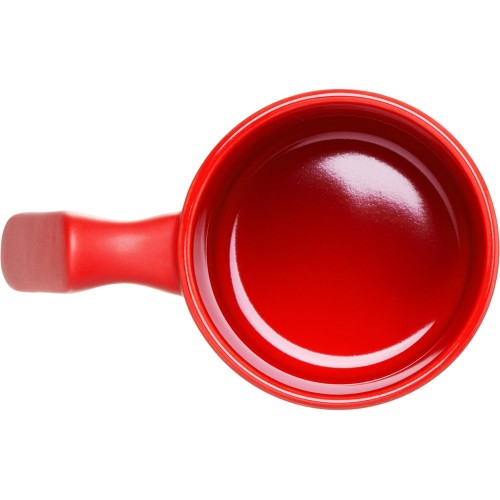 Кружка матовая с прямой ручкой "Axio", 360 мл, красный
