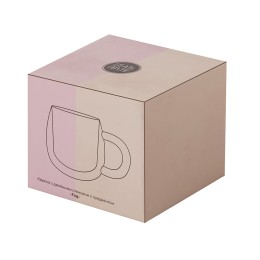 Кружка с двойными стенками с широкой ручкой и градиентным покрытием "Fog", черный