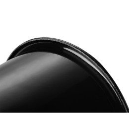 Кружка эмалированная с ободком, черная