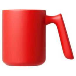 Кружка матовая с прямой ручкой "Axio", 360 мл, красный
