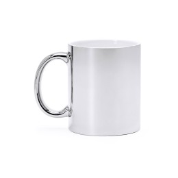 Кружка керамическая ZALA 350 мл, серебристый