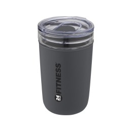 Bello, стеклянная кружка объемом 420 мл с внешней стенкой из переработанного пластика, серый