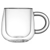 Кружка с двойными стенками с широкой ручкой "Fog", прозрачный