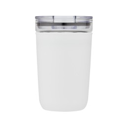 Bello, стеклянная кружка объемом 420 мл с внешней стенкой из переработанного пластика, белый