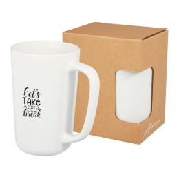 Керамическая кружка Perk объемом 480 мл, белый