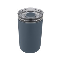 Bello, стеклянная кружка объемом 420 мл с внешней стенкой из переработанного пластика, синий