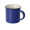 Кружка Countryside S с черным ободком, белая внутри, цветная снаружи, синий