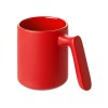 Кружка матовая с прямой ручкой "Axio", 360 мл, красный