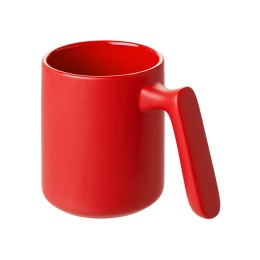 Кружка матовая с прямой ручкой "Axio", 360 мл, красный