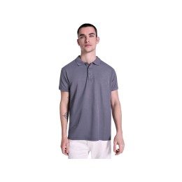 Рубашка поло «Cobain» унисекс, серо-голубой выстиранный