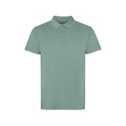 Рубашка поло «Cobain» унисекс, сине-зеленый выстиранный