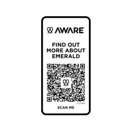 Emerald поло унисекс с коротким рукавом из переработанных материалов Aware™. - Черный
