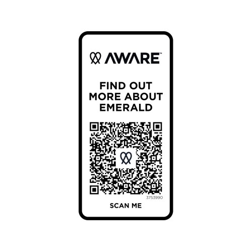 Emerald поло унисекс с коротким рукавом из переработанных материалов Aware™. - Черный