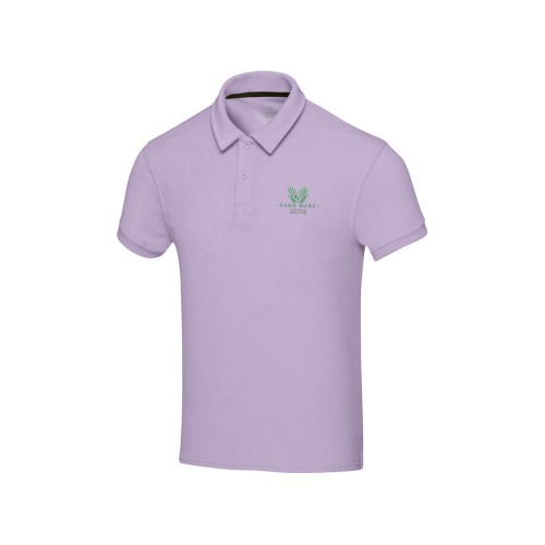 Рубашка поло унисекс "Akoya" из переработанного махрового материала - Lilac