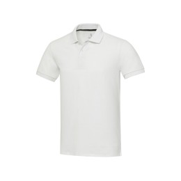 Emerald поло унисекс с коротким рукавом из переработанных материалов Aware™. - Белый