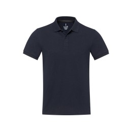 Emerald поло унисекс с коротким рукавом из переработанных материалов Aware™. - Нейви