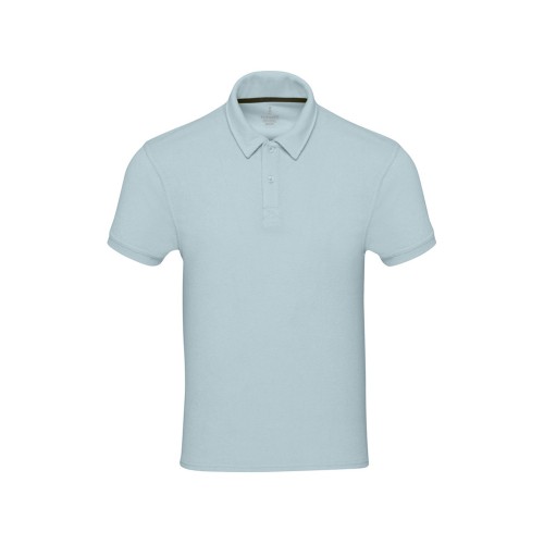 Рубашка поло унисекс "Akoya" из переработанного махрового материала - Cloud Blue