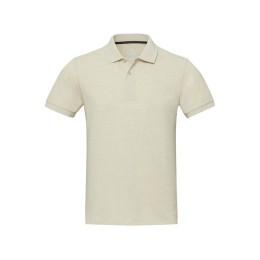 Emerald поло унисекс с коротким рукавом из переработанных материалов Aware™. - Бежевый