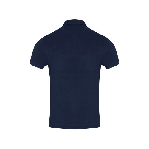 Рубашка поло унисекс "Akoya" из переработанного махрового материала - Темно - синий