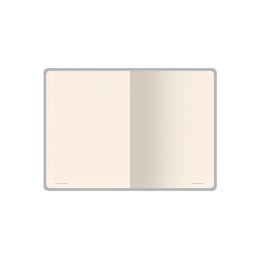 Бизнес тетрадь А5 "Megapolis flex" 60 л. soft touch клетка, белый