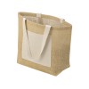 Сумка Jute джутовая с широким дном, натуральный