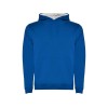Толстовка с капюшоном "Urban" детская, королевский синий/белый