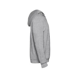 Толстовка с капюшоном "Urban" детская, серый меланж/черный