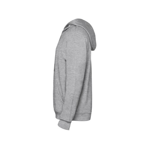 Толстовка с капюшоном "Urban" детская, серый меланж/черный