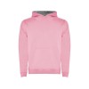 Толстовка с капюшоном "Urban" детская, светло-розовый/серый меланж