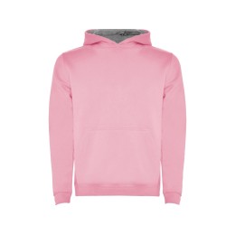 Толстовка с капюшоном "Urban" детская, светло-розовый/серый меланж