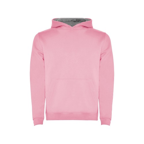 Толстовка с капюшоном "Urban" детская, светло-розовый/серый меланж