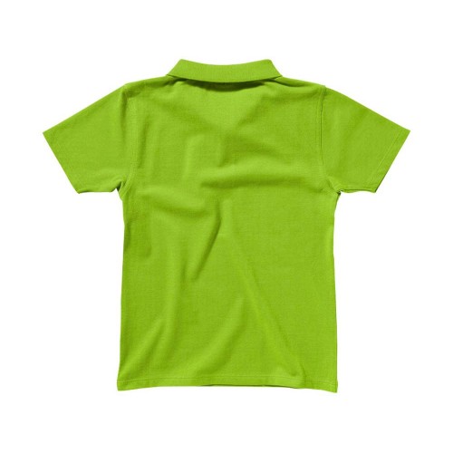 Рубашка поло "First" детская, зеленое яблоко