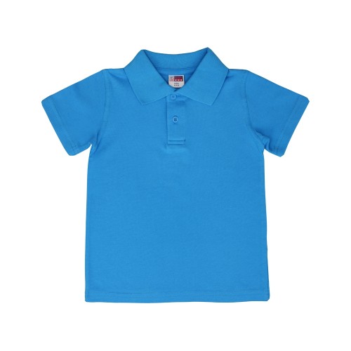 Рубашка поло "First" детская, голубой