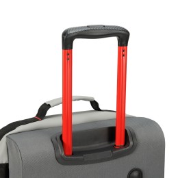 Сумка на колесах TORBER РИТМ, серый, полиэстер 900D с PU покрытием, 49 x 35,5 x 26 см, 35 л