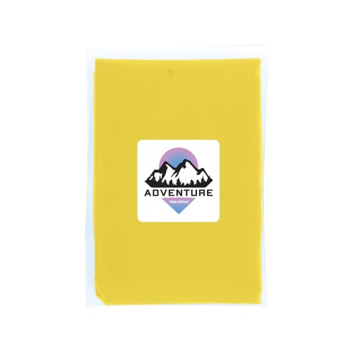 Одноразовый дождевик Mayan с чехлом для хранения из материалов, переработанных по стандарту GRS - Желтый